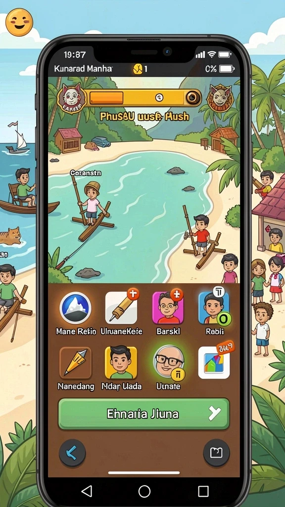 merdekawin - Screenshot menangkap momen interaksi karakter dengan pemain.